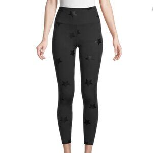 Nanette Lepore Play ​Foil Star-Print Leggings in Black